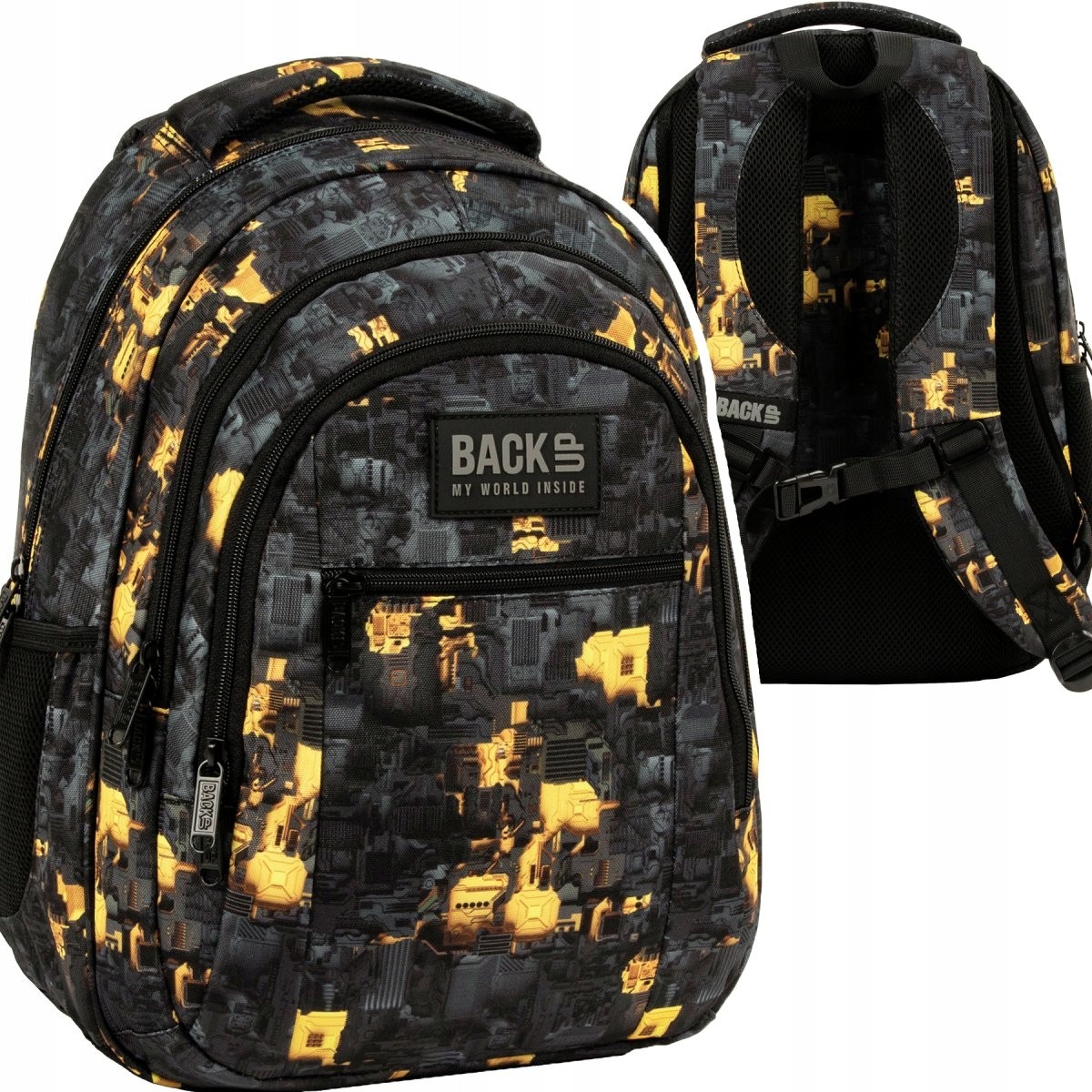 Školský batoh BackUP 26 L MECHA - pojemný a odolný